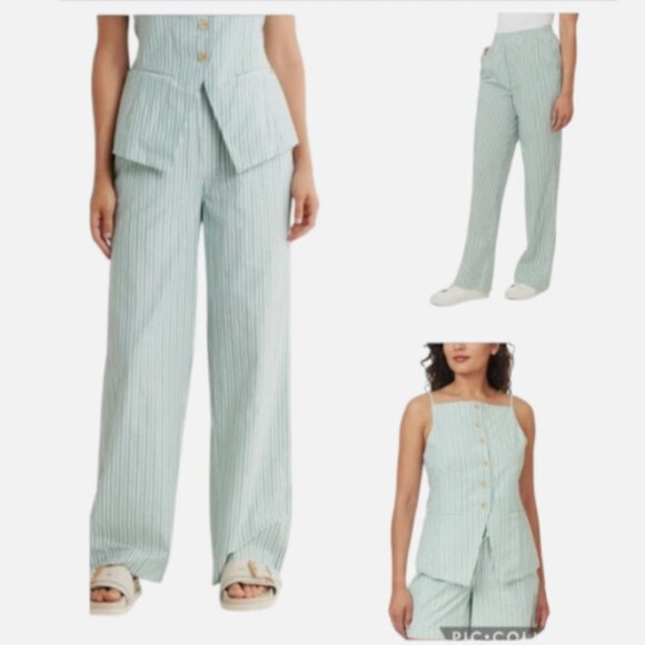 SCOTCH & SODA SET OF PANTS AND VEST EDEN/WHITE NWT Sz L